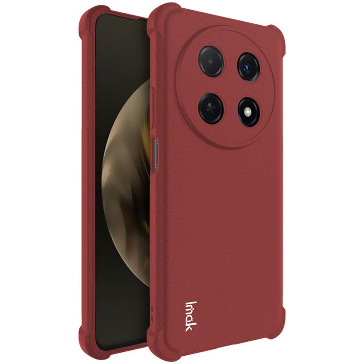 IMAK For Huawei nova 12i 4G / Enjoy 70 Pro Cases Matte TPU Shockproof Airbag Cell Phone Cover - Red