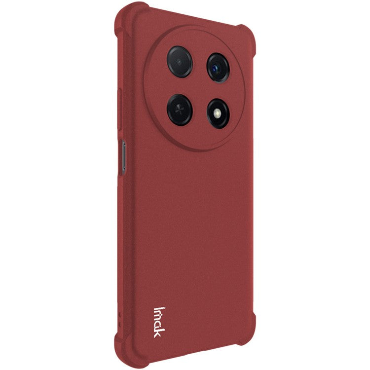 IMAK For Huawei nova 12i 4G / Enjoy 70 Pro Cases Matte TPU Shockproof Airbag Cell Phone Cover - Red