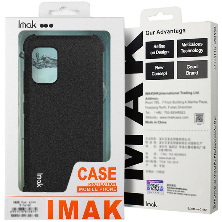 IMAK For Huawei nova 12i 4G / Enjoy 70 Pro Cases Matte TPU Shockproof Airbag Cell Phone Cover - Red