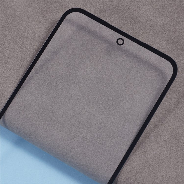 For-Samsung-Galaxy-A55-5G-A556-Front-Screen-Glass-Lens-+-OCA-Adhesive-Part-(Without-Logo)