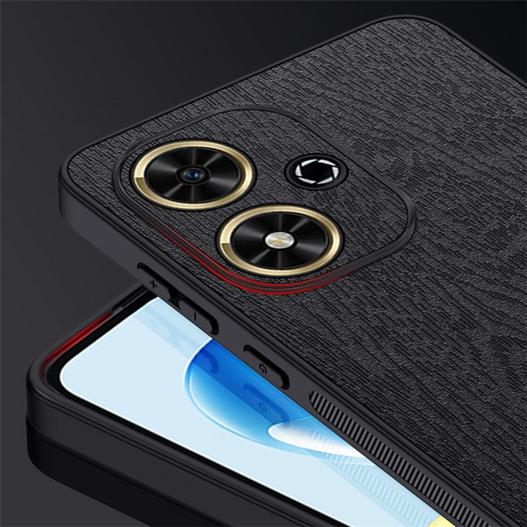 For Huawei Enjoy 50 Case Wood Texture PU Leather+PC+TPU Cover Mobile Accessories Wholesale - Green