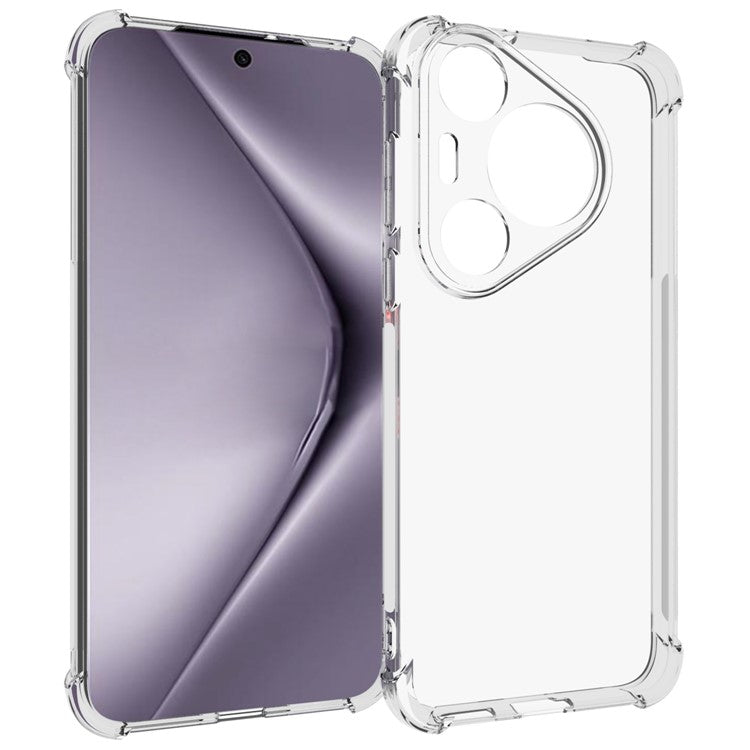 For Huawei Pura 70 Pro / Pura 70 Pro+ Clear TPU Case Reinforce Corners Shock-Absorbent Phone Shell