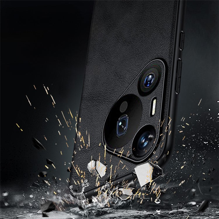 SULADA For Huawei Pura 70 Pro / Pura 70 Pro+ Phone Case Leather+TPU+PC Hybrid Cover - Brown