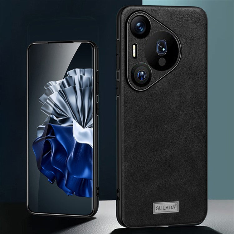 SULADA For Huawei Pura 70 Pro / Pura 70 Pro+ Phone Case Leather+TPU+PC Hybrid Cover - Brown