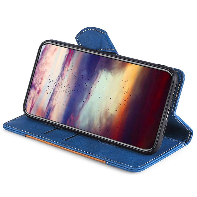 For Huawei Pura 70 Case Magnetic Buckle Leather Skin Feel Phone Cover - Blue