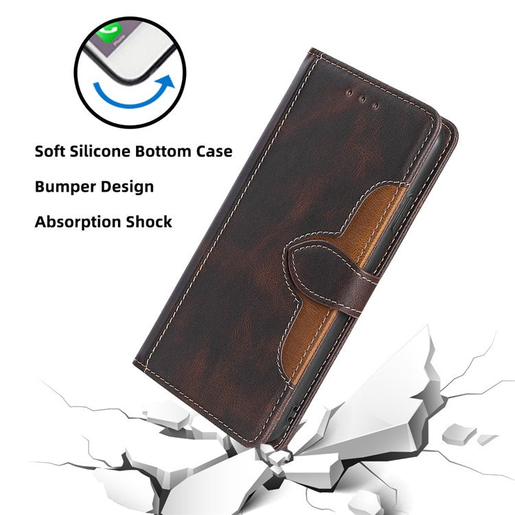 For Huawei Pura 70 Case Magnetic Buckle Leather Skin Feel Phone Cover - Brown