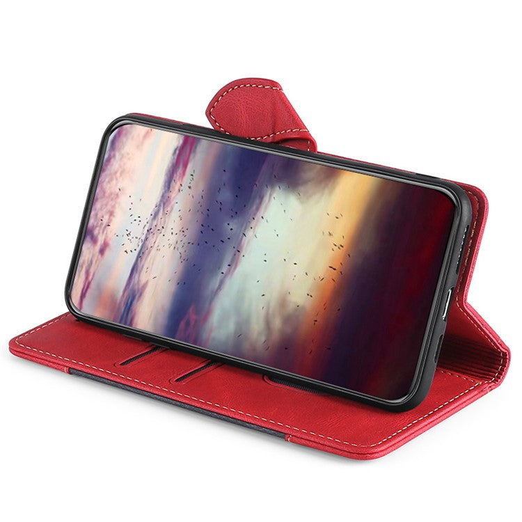 For Huawei Pura 70 Case Magnetic Buckle Leather Skin Feel Phone Cover - Red
