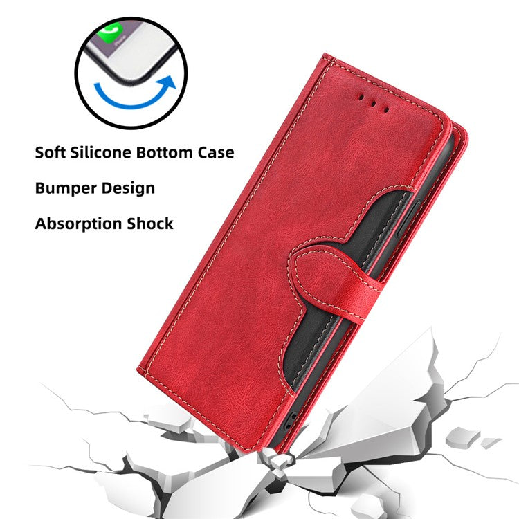 For Huawei Pura 70 Case Magnetic Buckle Leather Skin Feel Phone Cover - Red