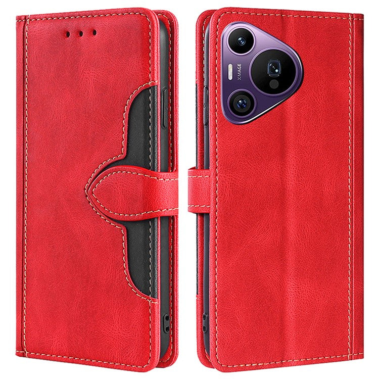 For Huawei Pura 70 Pro / Pura 70 Pro+ Case Horizontal Flip PU Leather Cover Mobile Phone Accessories - Red