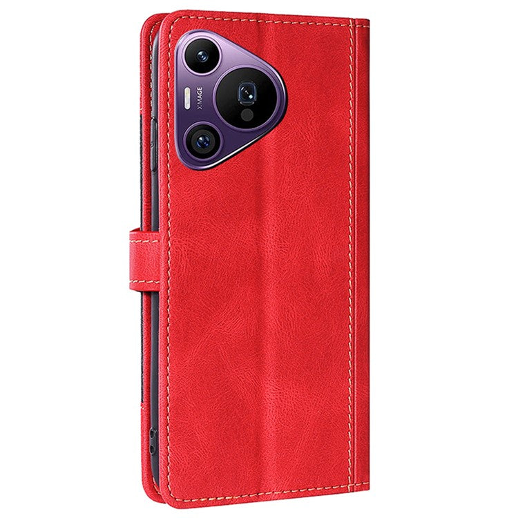 For Huawei Pura 70 Pro / Pura 70 Pro+ Case Horizontal Flip PU Leather Cover Mobile Phone Accessories - Red