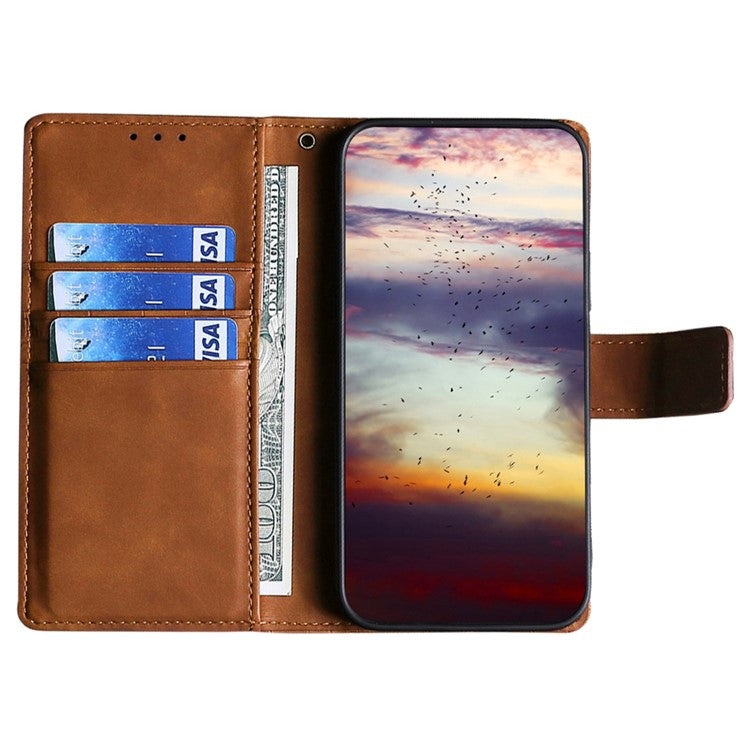 For Huawei Pura 70 Ultra Case Magnetic Clasp Crocodile Texture Leather Cover - Brown