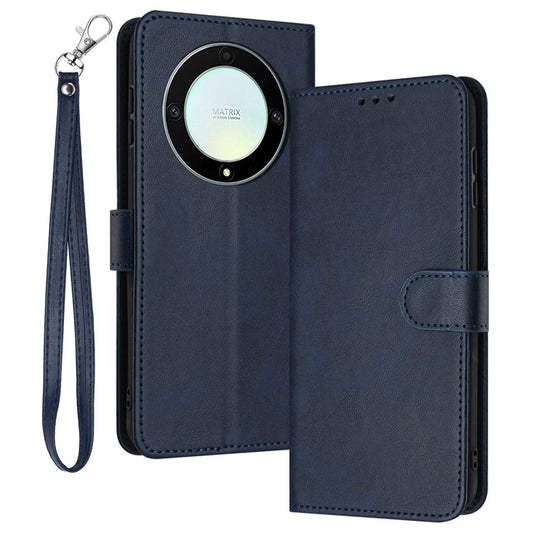 Phone Cases for Honor X9a 5G / X40 5G / Magic5 Lite 5G Wholesale Stand Calf Texture Wallet Leather Cover - Sapphire