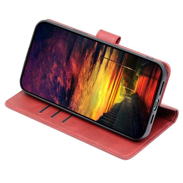 For Huawei Pura 70 Ultra Case Drop Resistant Calf Texture Leather Phone Cover - Red