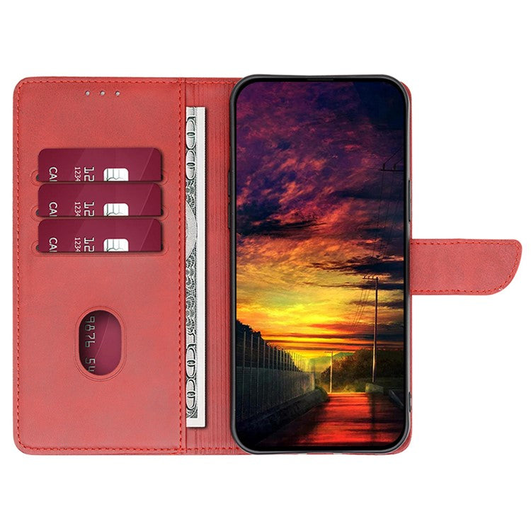 For Huawei Pura 70 Ultra Case Drop Resistant Calf Texture Leather Phone Cover - Red