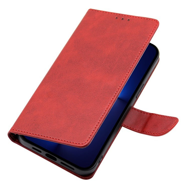 For Huawei Pura 70 Ultra Case Drop Resistant Calf Texture Leather Phone Cover - Red