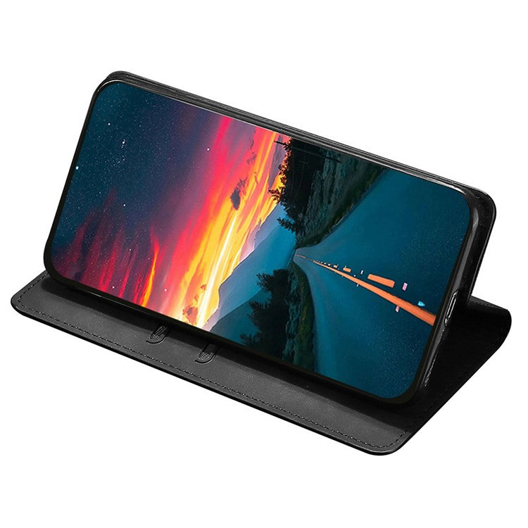 For Huawei Pura 70 Pro / Pura 70 Pro+ Case Skin-Touch PU Leather+TPU Card Slots Phone Cover - Black