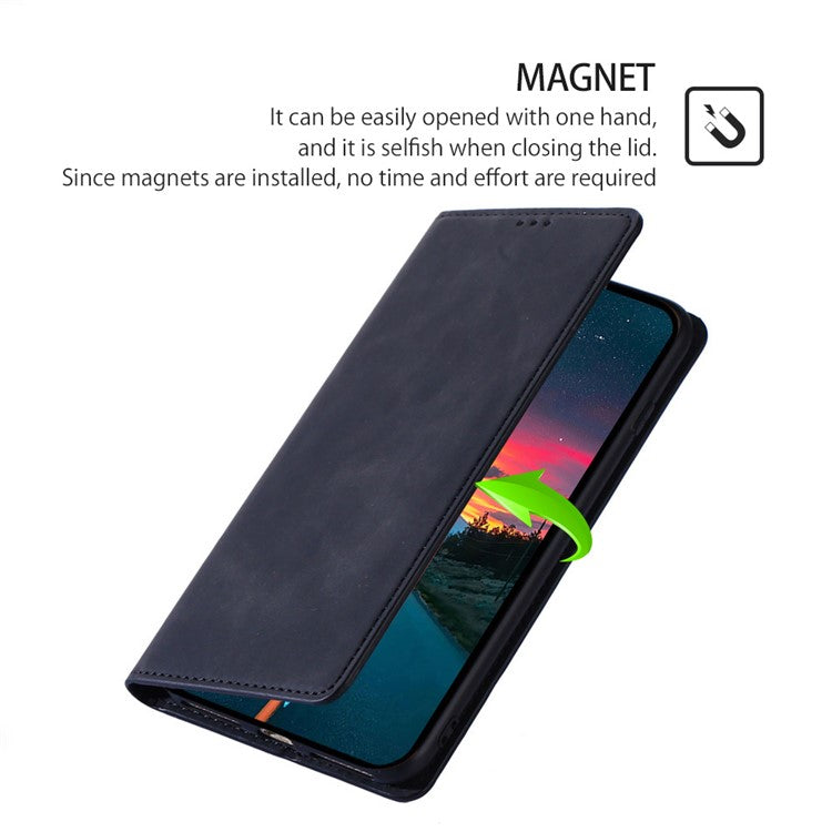 For Huawei Pura 70 Pro / Pura 70 Pro+ Case Skin-Touch PU Leather+TPU Card Slots Phone Cover - Black
