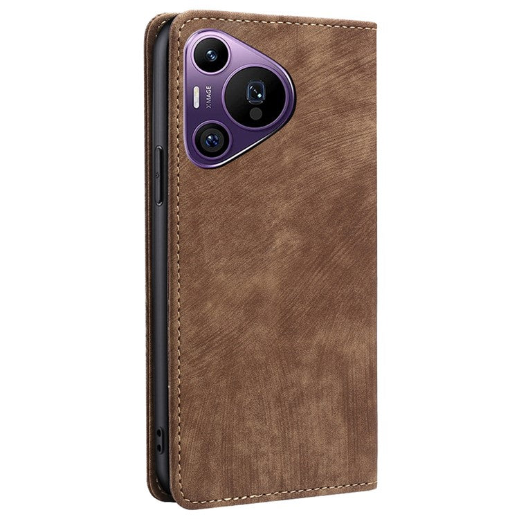 For Huawei Pura 70 Pro / 70 Pro+ Case RFID Blocking Leather Wholesale Phone Cases - Brown