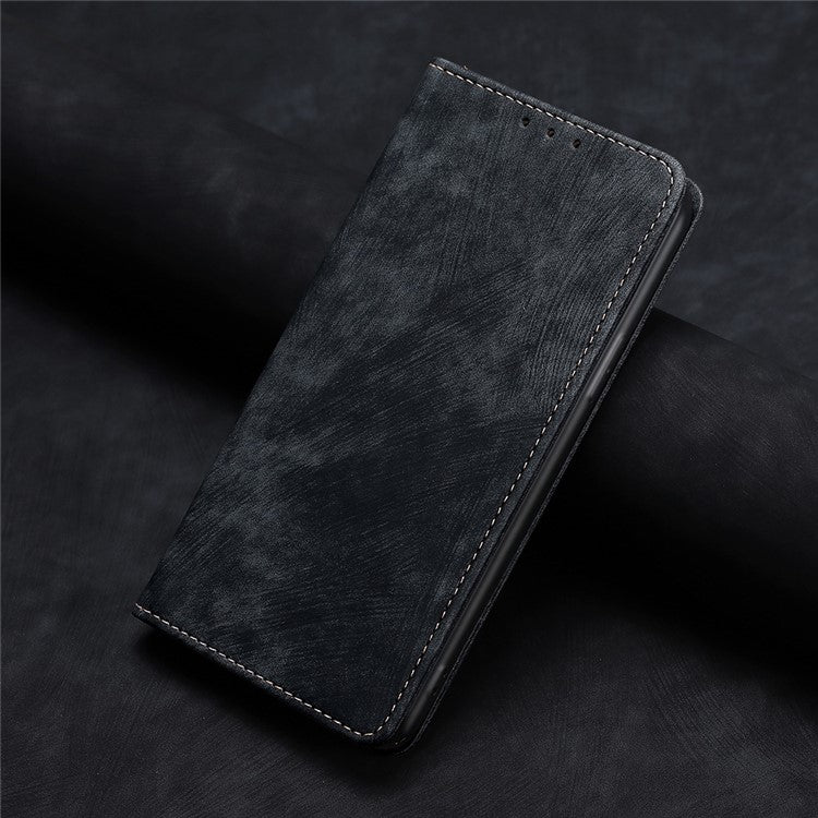 For Huawei Pura 70 Case RFID Blocking PU Leather Wallet Stand Anti-scratch Phone Cover - Black