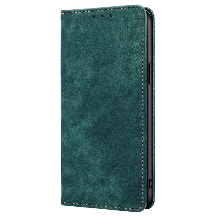 For Huawei Pura 70 Case RFID Blocking PU Leather Wallet Stand Anti-scratch Phone Cover - Green