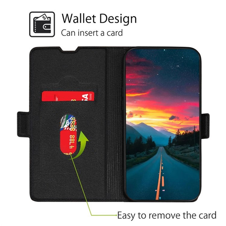 For Huawei Pura 70 Ultra Cover Ultra Thin Leather Card Slots Magnetic Phone Case - White