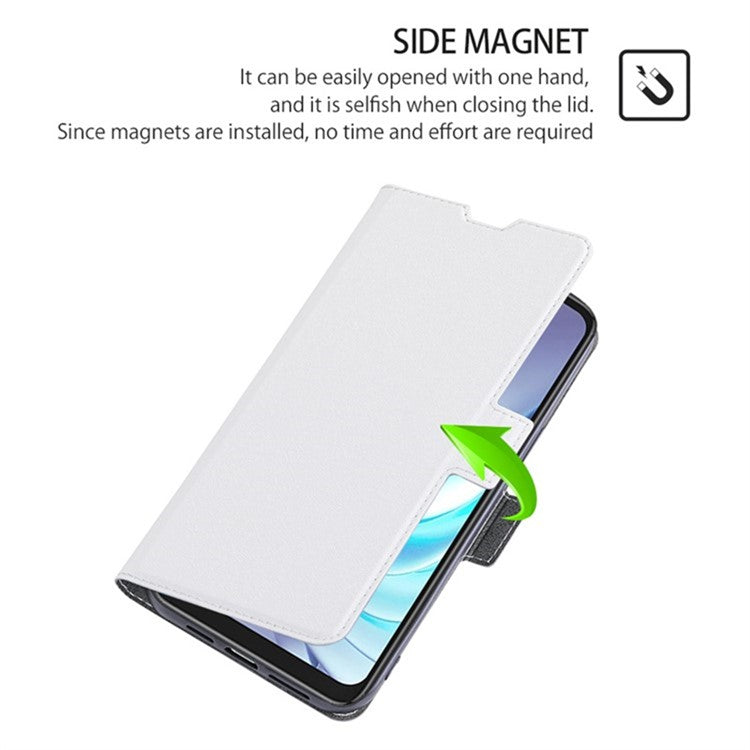 For Huawei Pura 70 Ultra Cover Ultra Thin Leather Card Slots Magnetic Phone Case - White