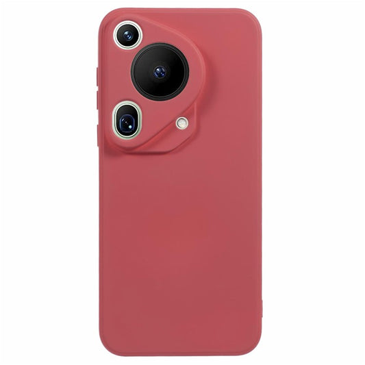 For Huawei Pura 70 Ultra Case Anti-Scratch Fiber Lining TPU Phone Cover - Hawthorn Red