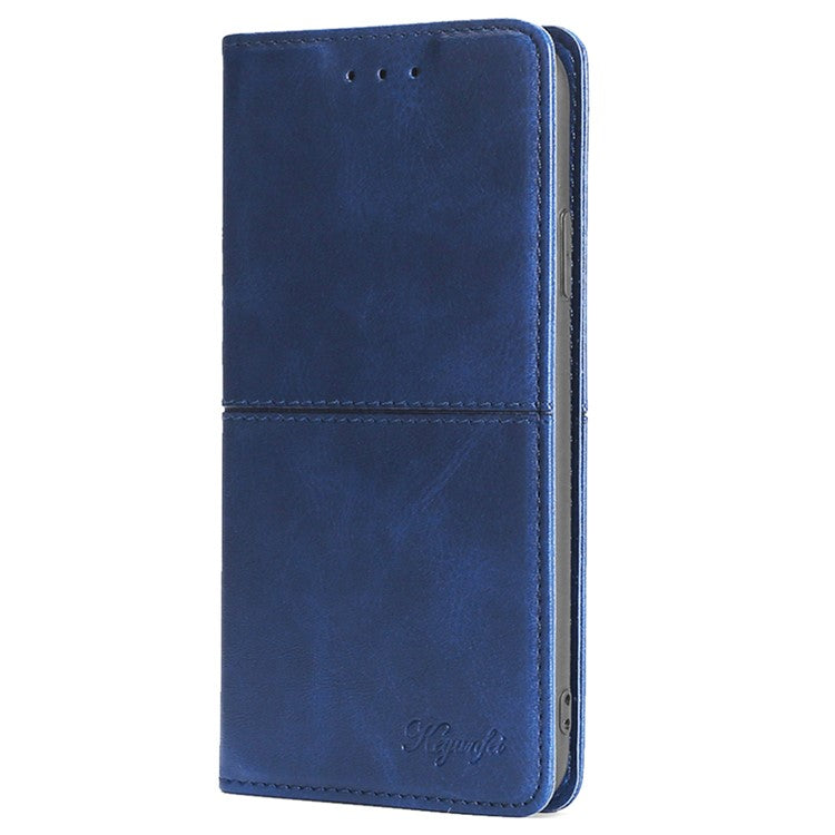 For Huawei Pura 70 Case PU Leather Magnetic Closure Drop Resistance Phone Cover - Blue