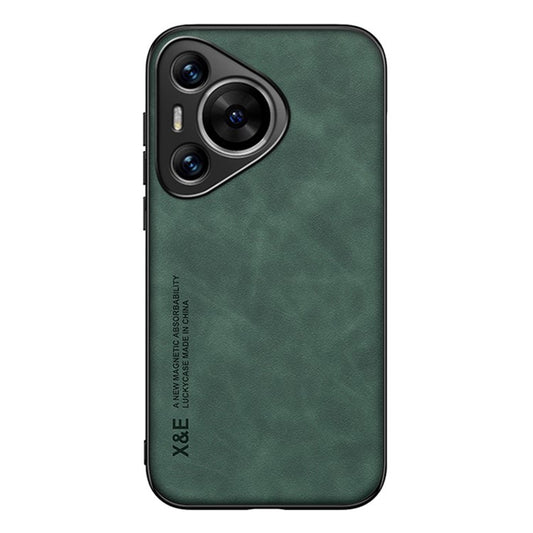 X&E For Huawei Pura 70 Pro / Pura 70 Pro+ Case Leather+TPU+PC Hybrid Phone Cover - Green