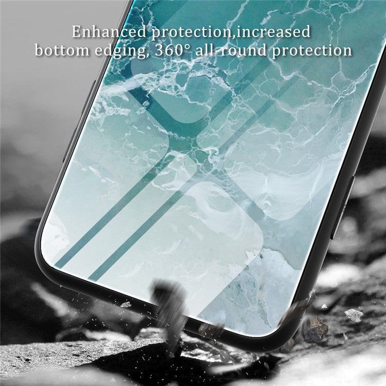 For Huawei Pura 70 Ultra Case Marble Pattern Tempered Glass+PC+TPU Phone Cover - DL02