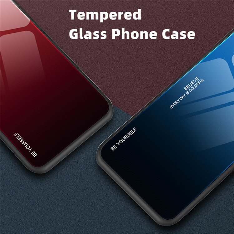 For Huawei Pura 70 Pro / 70 Pro+ Case Anti-Scratch Tempered Glass+PC+TPU Phone Shell - Blue / Black