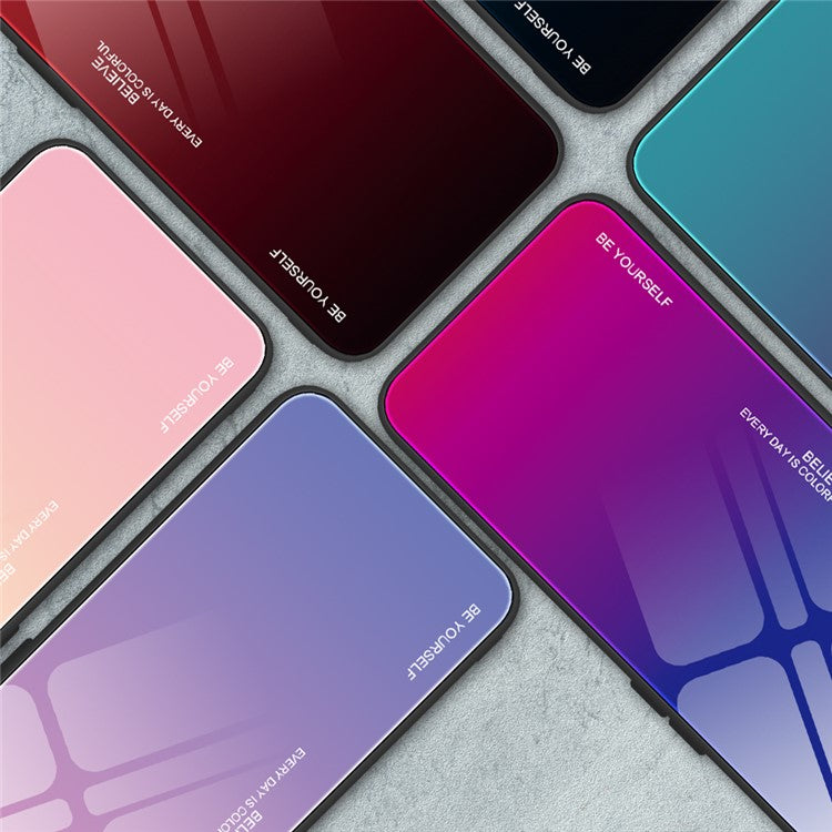 For Huawei Pura 70 Pro / 70 Pro+ Case Anti-Scratch Tempered Glass+PC+TPU Phone Shell - Blue / Black