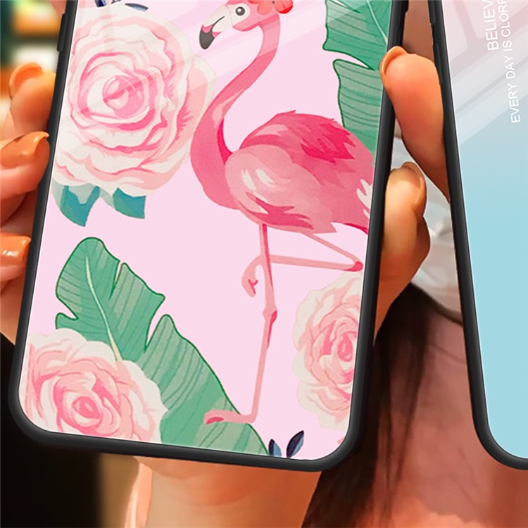 For Huawei Pura 70 Pro / Pura 70 Pro+ Case Pattern Design Tempered Glass Phone Cover - Pink Flowers