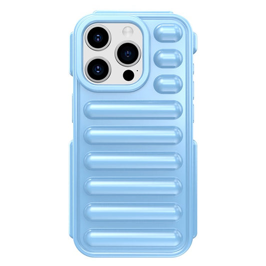 Capsule Series for iPhone 14 Pro Case Anti-drop Ribbed TPU Cover Mobile Phone Accessories Wholesale - Blue