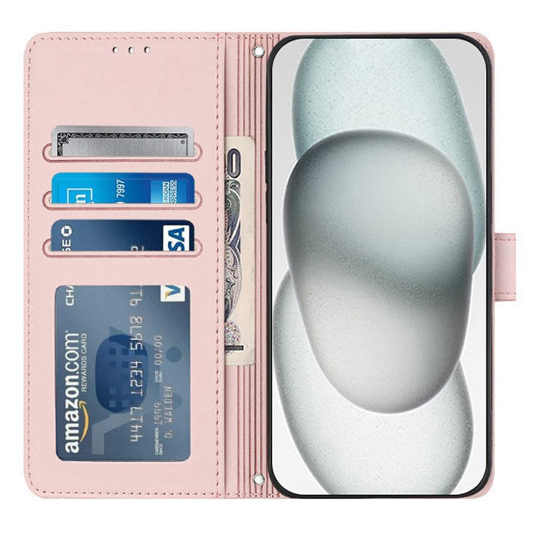 YB Imprinting Series-9 for Honor X40 5G / X9a 5G / Magic5 Lite 5G Phone Case RFID Blocking Leather Cover - Pink