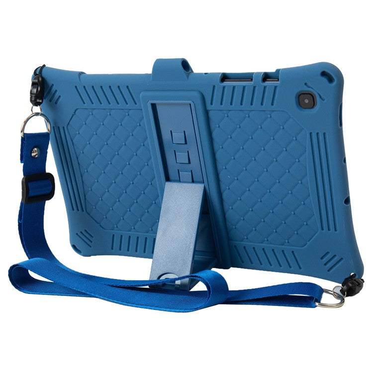 For Samsung Galaxy Tab S6 Lite (2020) / (2022) / (2024) Case PC+Silicone Tablet Cover with Stylus - Indigo