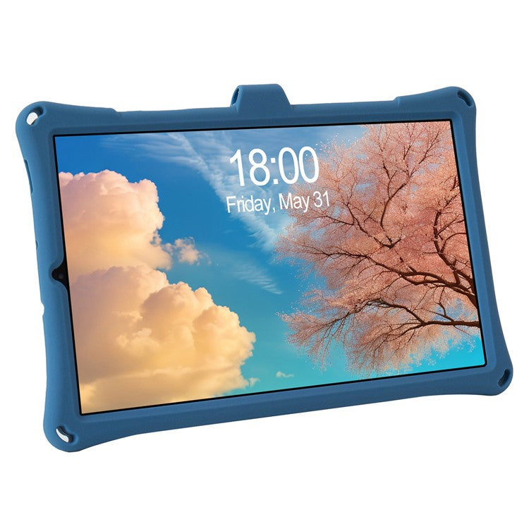 For Samsung Galaxy Tab S6 Lite (2020) / (2022) / (2024) Case PC+Silicone Tablet Cover with Stylus - Indigo