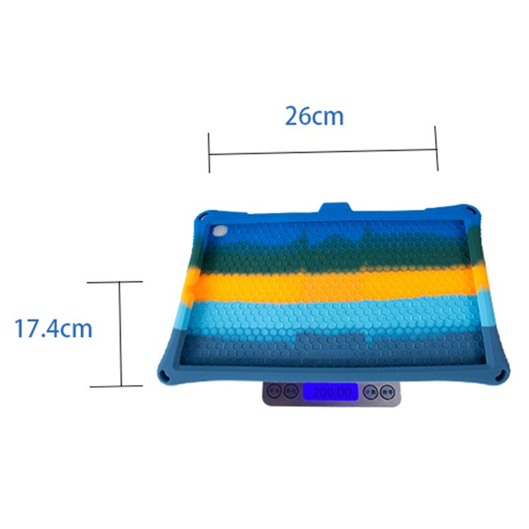 For Samsung Galaxy Tab S6 Lite (2020) / (2022) / (2024) Case PC+Silicone Tablet Cover with Stylus - Indigo
