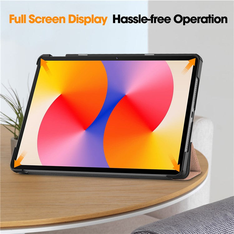 For Huawei MatePad SE 11 Stand Case Shockproof Leather Tablet Cover - Rose Gold