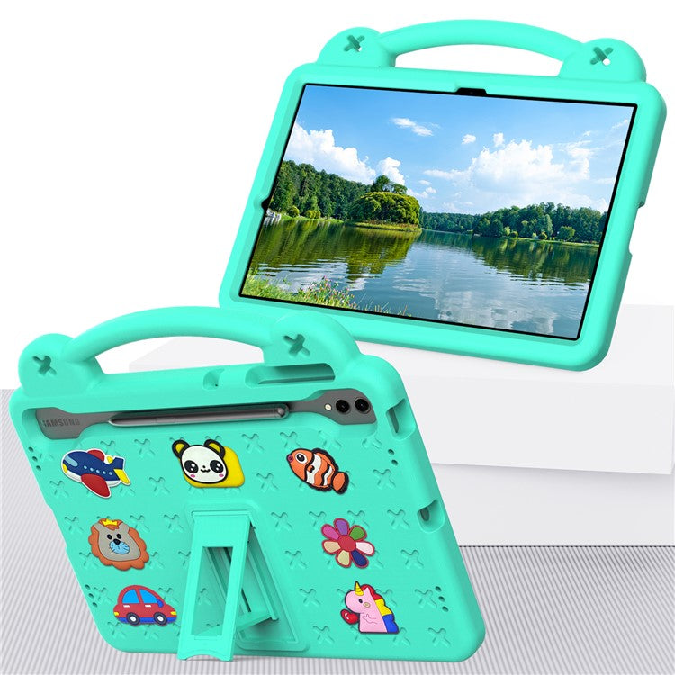 For Samsung Galaxy Tab S10+ / S9+ / S9 FE+ Case Kids EVA Tablet Cover - Green