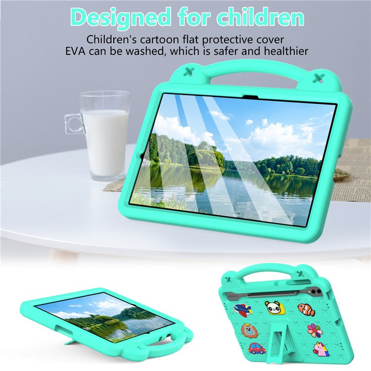For Samsung Galaxy Tab S10+ / S9+ / S9 FE+ Case Kids EVA Tablet Cover - Green