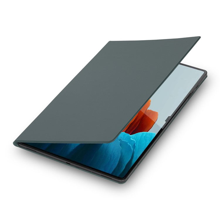 Bulk Purchasing For Samsung Galaxy Tab S9+ Case Pen Slot PU Leather Tablet Cover with Stand, Auto Wake / Sleep - Midnight Green