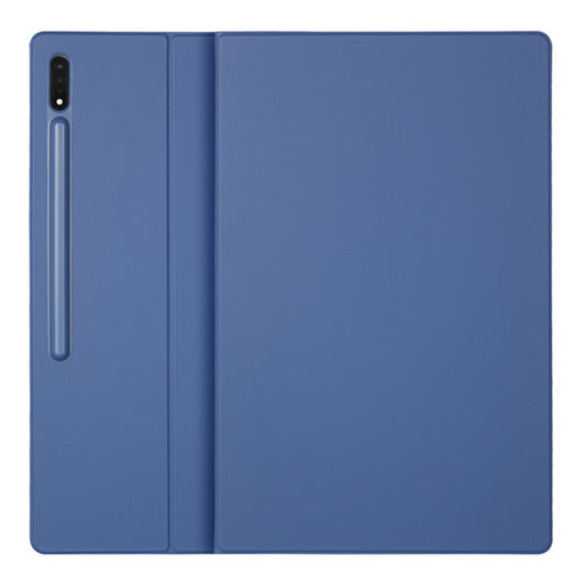 Bulk Purchasing For Samsung Galaxy Tab S8 Ultra Case Pen Slot PU Leather Tablet Cover with Stand, Auto Wake / Sleep - Navy Blue