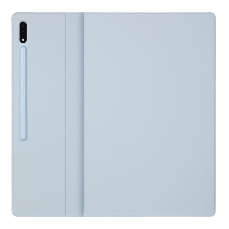 Bulk Purchasing For Samsung Galaxy Tab S9 Ultra Case Pen Slot PU Leather Tablet Cover with Stand, Auto Wake / Sleep - Baby Blue