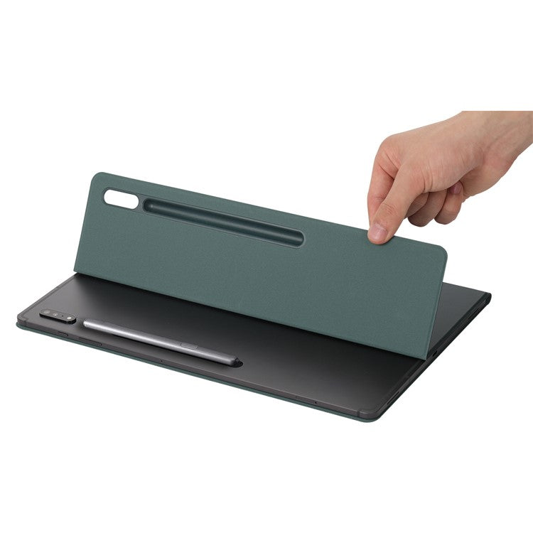 Bulk Purchasing For Samsung Galaxy Tab S9 Ultra Case Pen Slot PU Leather Tablet Cover with Stand, Auto Wake / Sleep - Baby Blue