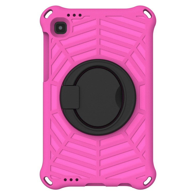 For Samsung Galaxy Tab A7 Lite 8.7-inch (2021) SM-T220/SM-T225 EVA Protective Case with Shoulder Strap Anti-Scratch Cover Shockproof Portable Tablet Case - Rose