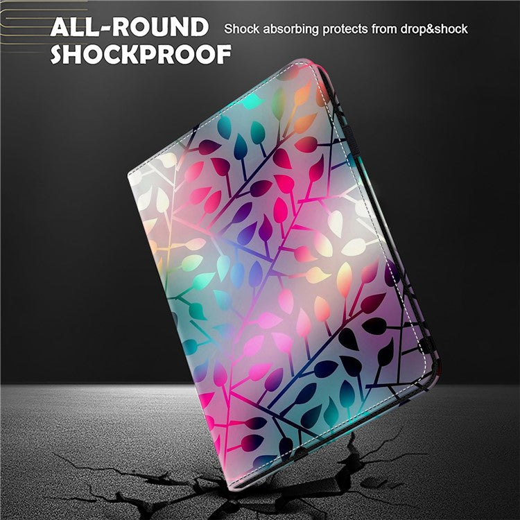 For Xiaomi Pad 7 / 7 Pro Case Flip Stand Leather Tablet Cover Pattern Printed - Maple Leaf