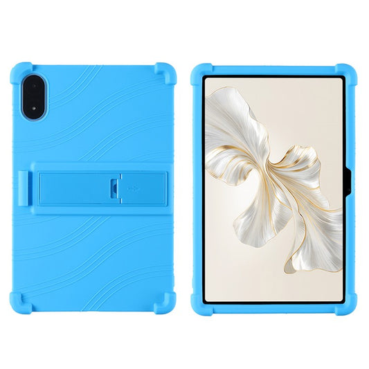 For Honor Pad 9 Pro / Pad V8 Pro Silicone Case with Kickstand Rugged Protective Cover - Baby Blue