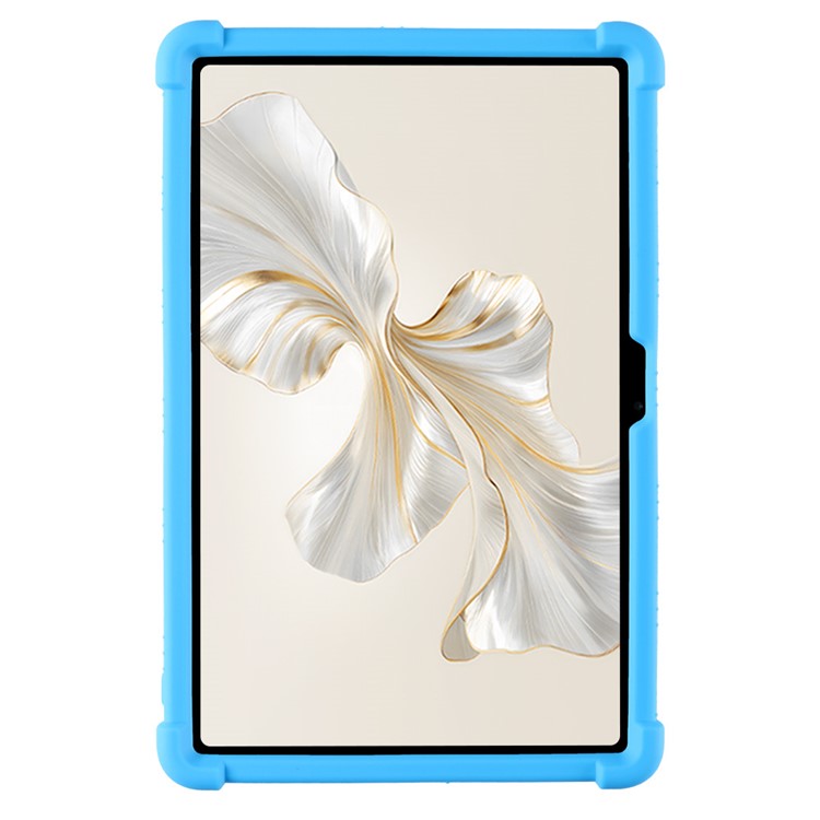 For Honor Pad 9 Pro / Pad V8 Pro Silicone Case with Kickstand Rugged Protective Cover - Baby Blue