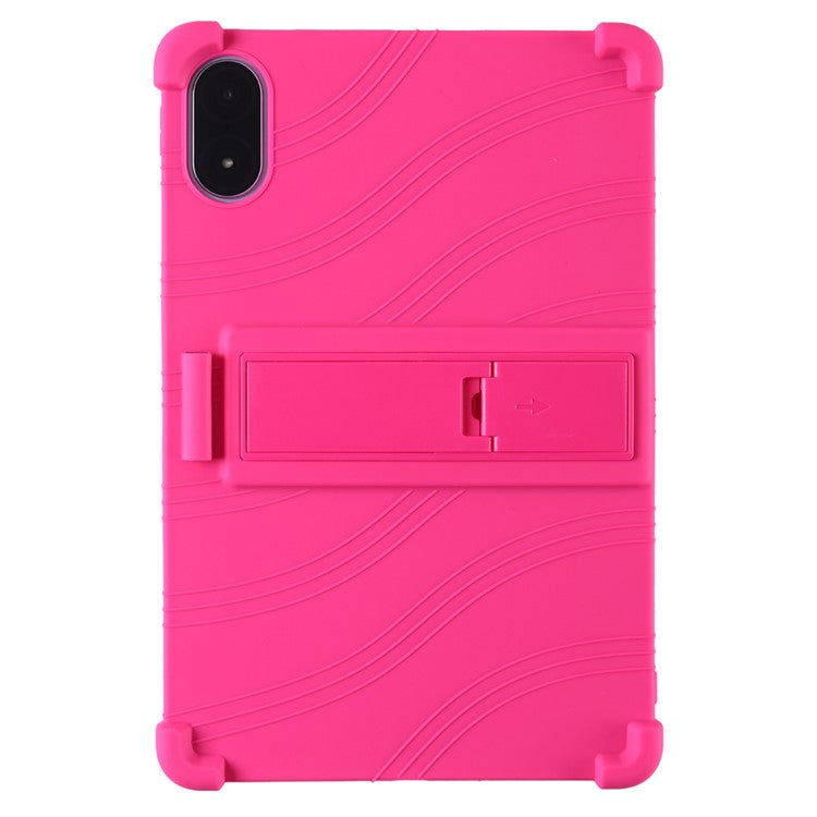 For Honor Pad 9 Pro / Pad V8 Pro Silicone Case with Kickstand Rugged Protective Cover - Rose